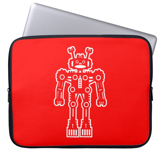 Protection Pour Ordinateur Portable Robot - Rouge (Devant)
