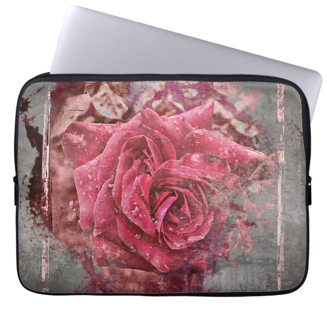Protection Pour Ordinateur Portable Rose de rose (Devant)