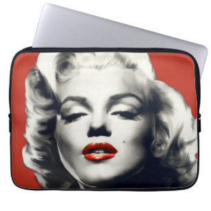 Protection Pour Ordinateur Portable Rouge sur les lèvres rouges Marilyn