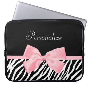 Protection Pour Ordinateur Portable Ruban rose-clair doucement Girly chic d'impression