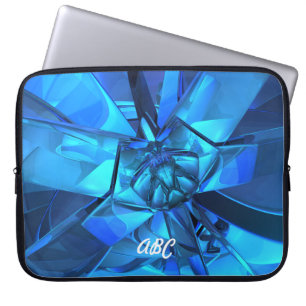 Protection Pour Ordinateur Portable Sapphire Blue Abstrait Portable Sleeve