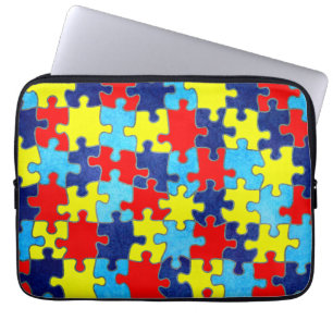 Protection Pour Ordinateur Portable Sensibilisation sur l'autisme-Puzzle par Shirley T