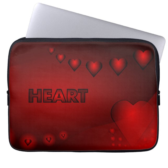 Protection Pour Ordinateur Portable Shaded Hearts (Devant)