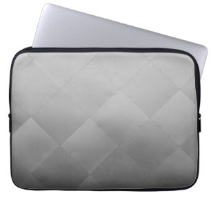 Protection Pour Ordinateur Portable Shiny Moderne À damiers métal argent