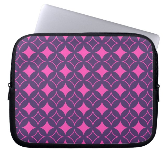 Protection Pour Ordinateur Portable shippo rose et violet (Devant)