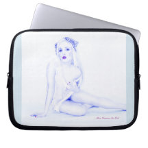 Sigle Vintage Pinup Girl modèle Babe Laptop Sleeve