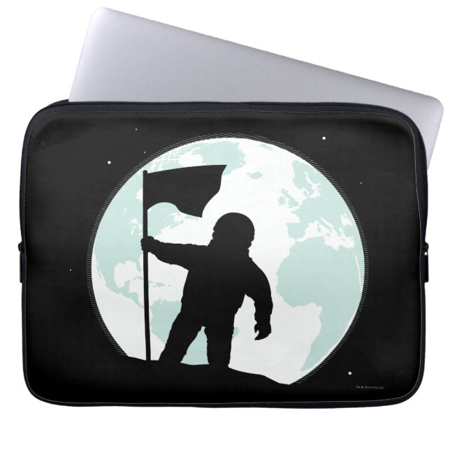 Protection Pour Ordinateur Portable Silhouette d'astronaute (Devant)
