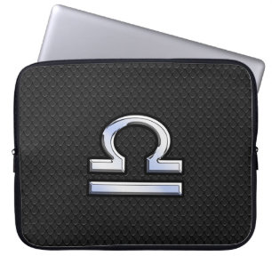 Protection Pour Ordinateur Portable Silver Libra Zodiac Sign Snake Style peau