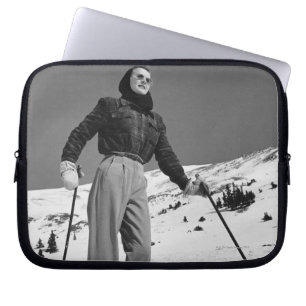 Protection Pour Ordinateur Portable Skieur de femme