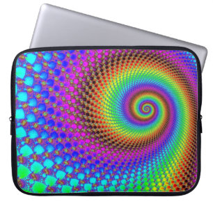Protection Pour Ordinateur Portable Spiral abstrait Fractal