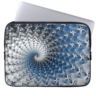 Protection Pour Ordinateur Portable Spirale bleue