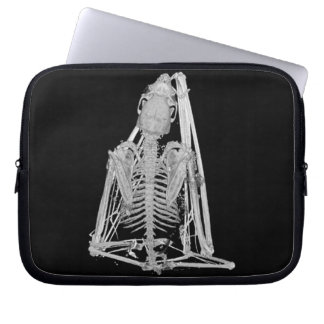 Protection Pour Ordinateur Portable Squelette de chauve-souris gothique effrayant