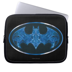 Protection Pour Ordinateur Portable Symbole de chauve-souris à fumée bleue