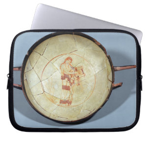 Protection Pour Ordinateur Portable Tasse sans pied, Muse debout jouant la lyre,