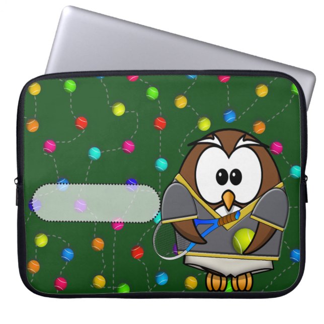 Protection Pour Ordinateur Portable tennisman owl (Devant)