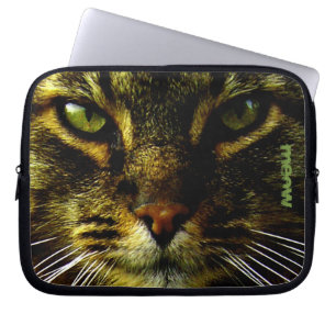 Protection Pour Ordinateur Portable Texte photo de l'animal de compagnie Cat Hypnotisa