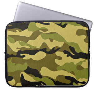 Protection Pour Ordinateur Portable Texture verte d'armée de camouflage