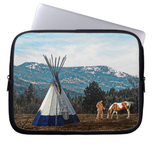 Protection Pour Ordinateur Portable Tipi - Camp d'hiver