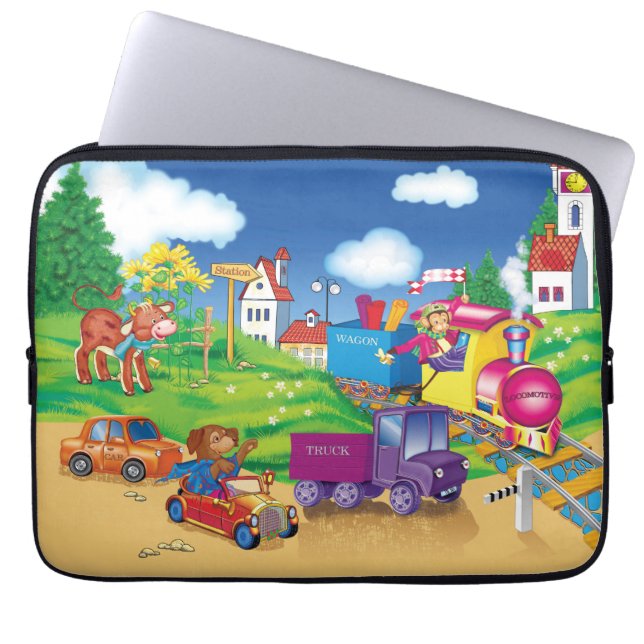 Protection Pour Ordinateur Portable train et voiture (Devant)