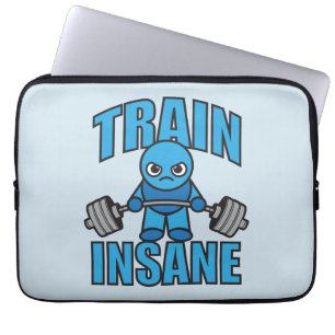 Protection Pour Ordinateur Portable TRAIN INSANE Kawaii Weightlifter Deadlifter entraî