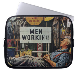 Protection Pour Ordinateur Portable Travailler d'hommes