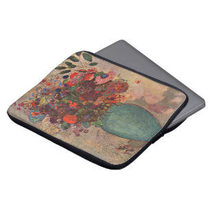 Protection Pour Ordinateur Portable Vase turc par Odilon Redon, Art floral vintage