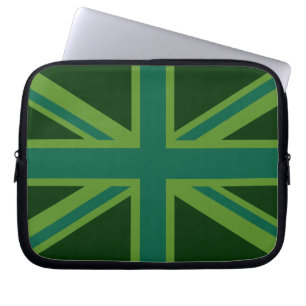 Protection Pour Ordinateur Portable Vibrant Union Jack Turquoise