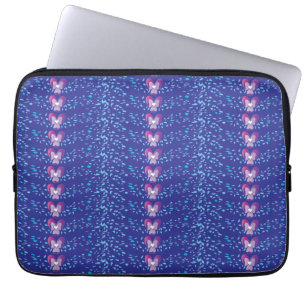 Protection Pour Ordinateur Portable Vintage Violet Floral Violets fond d'écran motif