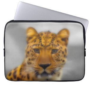 Protection Pour Ordinateur Portable Visage de léopard