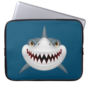 Protection Pour Ordinateur Portable Visage de requin Animé