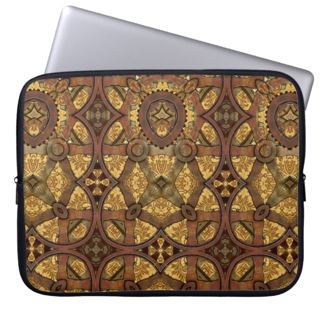 Protection Pour Ordinateur Portable Vitesses de laiton et d'en cuivre de Steampunk (Devant)
