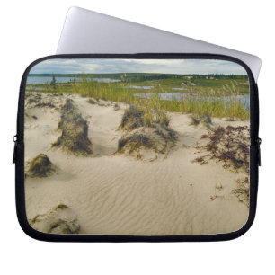 Protection Pour Ordinateur Portable Vue depuis le sommet d'une colline sablonneuse sur
