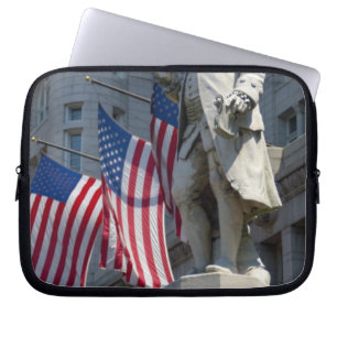 Protection Pour Ordinateur Portable Washington, DC, statue de Benjamin Franklin