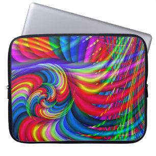 Protection Pour Ordinateur Portable Whirl Abstrait art fractal moderne