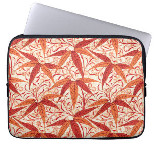Protection Pour Ordinateur Portable William Morris Bamboo Print, Mandarin Orange
