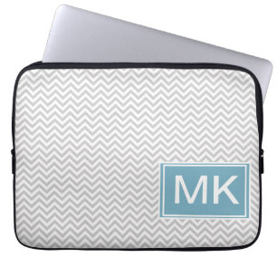 Protection Pour Ordinateur Portable ZigZag gris simple
