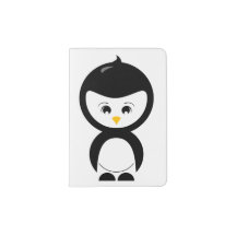 Support graphique de passeport de pingouin