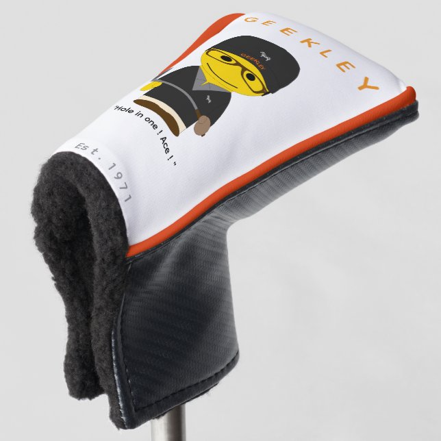Protège putter GEEKLEY Golf Headcover (3/4 Vorderseite)