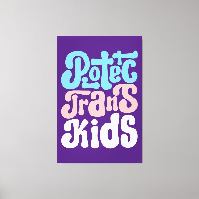 Protéger la toile des enfants trans Imprimer (Recto)