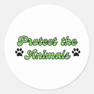 Protéger les animaux autocollant amoureux des anim