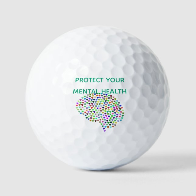 PROTÉGER VOTRE VALEUR SANTÉ MENTALE BALLES DU GOLF (Recto)