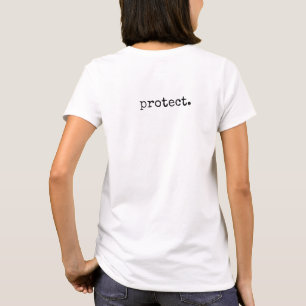 Protégez le T-shirt de nos femmes de planète