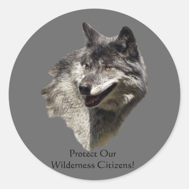 Protégez Nos Loups ! Autocollants (Devant)