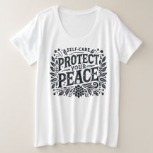 Protégez votre T-shirt femme Peace Plus Size