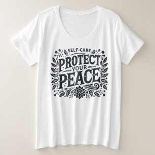 Protégez votre T-shirt femme Peace Plus Size