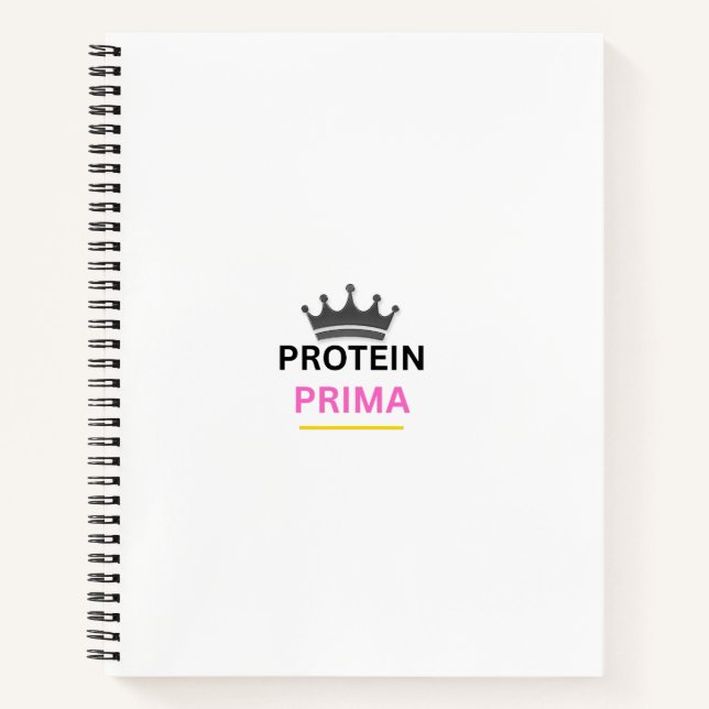 Protein Prima Gym Journal Notizbuch (Vorderseite)