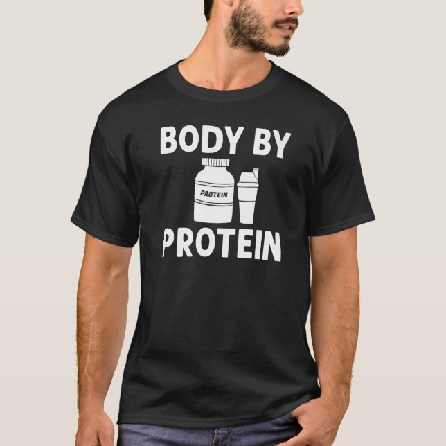 Protein Shakes Pulver Whey trinkt Snacks Vegane Na T-Shirt (Vorderseite)