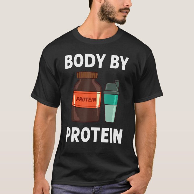 Protein Shakes Pulver Whey trinkt Snacks Vegane Na T-Shirt (Vorderseite)