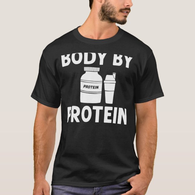 Protein Shakes Pulver Whey trinkt Snacks Vegane Na T-Shirt (Vorderseite)