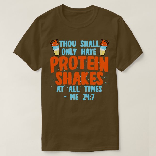 Protein Shakes T-Shirt (Design vorne)